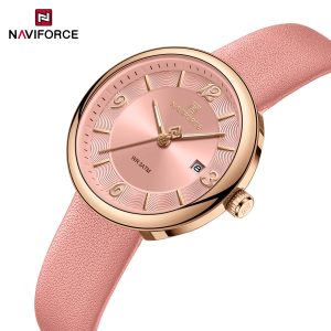 Naviforce NF 5076 Ladies Elegant Leather Watch