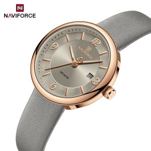 Naviforce NF 5076 Ladies Elegant Leather Watch