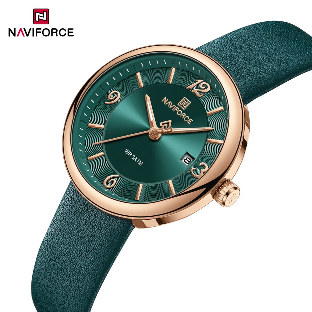 Naviforce NF 5076 Ladies Elegant Leather Watch