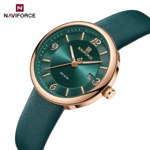 Naviforce NF 5076 Ladies Elegant Leather Watch